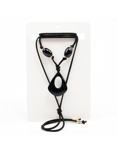 Collar Corbatero de Gamuza | Infinita Moda