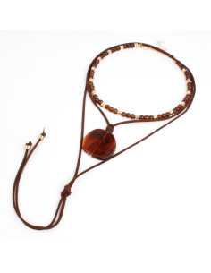 Set de Collares Gamuza y Enhebrado