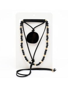 Set de Collares Gamuza y Enhebrado