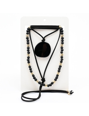 Set de Collares Gamuza y Enhebrado