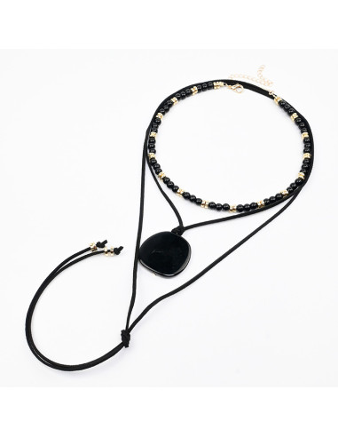 Set de Collares Gamuza y Enhebrado