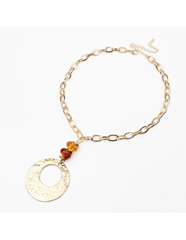 Collar Cadena y Acrílico | Infinita