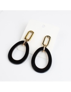 Aro Dorado y Acrílico | Infinita Moda