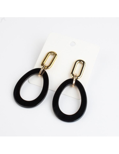 Aro Dorado y Acrílico | Infinita Moda