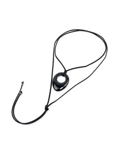 Collar de Gamuza y Dije de Acrílico