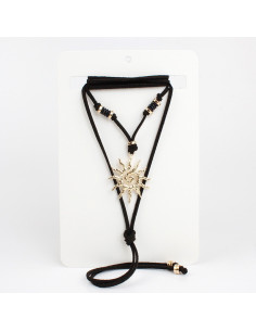 Collar Corbatero de Gamuza