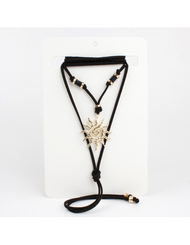 Collar Corbatero de Gamuza