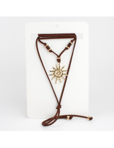 Collar Corbatero de Gamuza