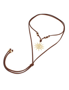 Collar Corbatero de Gamuza