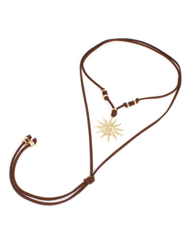 Collar Corbatero de Gamuza