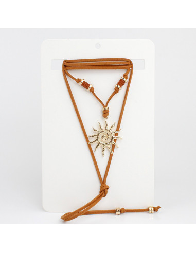 Collar Corbatero de Gamuza