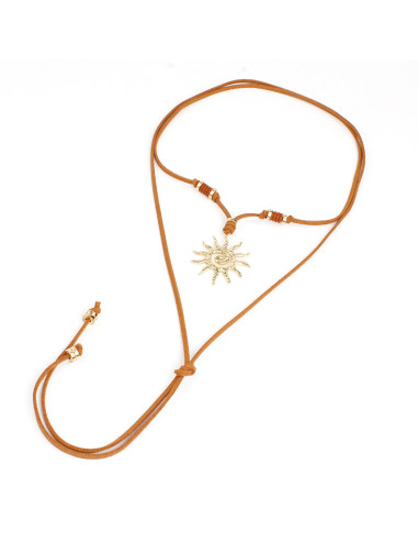 Collar Corbatero de Gamuza