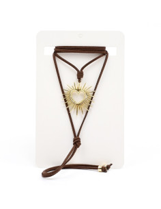 Collar de Gamuza y Dije | Infinita Moda