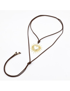 Collar de Gamuza y Dije | Infinita Moda