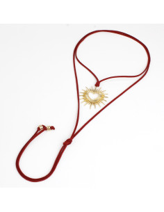 Collar de Gamuza y Dije | Infinita Moda