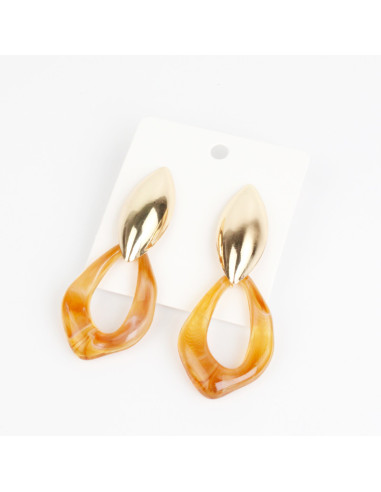 Aro Dorado y Acrílico | Infinita Moda