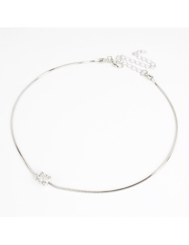 Collar de Cadena y Strass | Infinita Moda