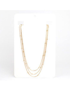 Collar Triple Dorado | Infinita Moda