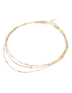 Collar Triple Dorado | Infinita Moda