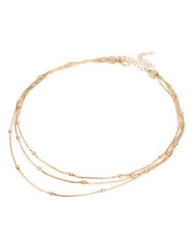Collar Triple Dorado | Infinita Moda