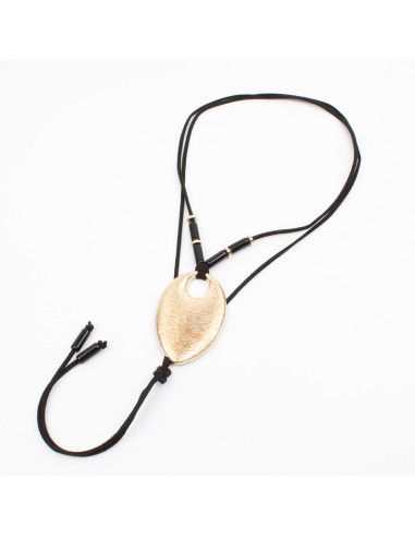 Collar de Gamuza y Dije