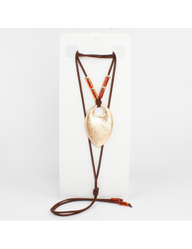 Collar de Gamuza y Dije