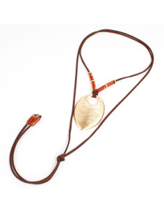 Collar de Gamuza y Dije