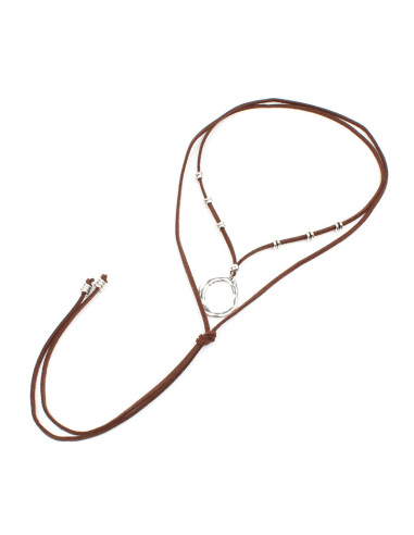 Collar Corbatero de Gamuza | Infinita Moda