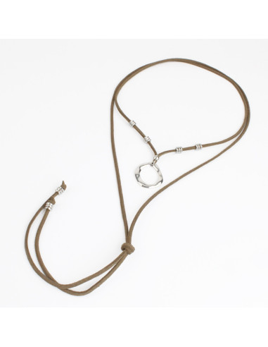 Collar Corbatero de Gamuza | Infinita Moda