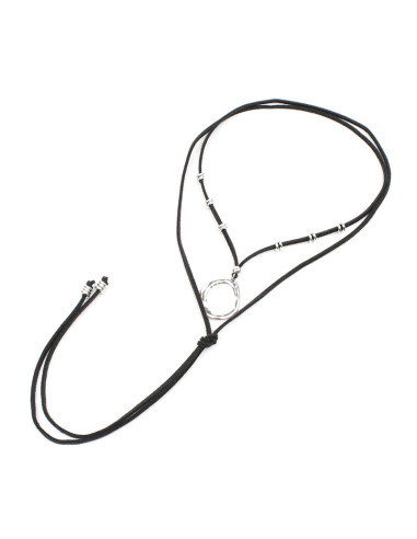 Collar Corbatero de Gamuza | Infinita Moda