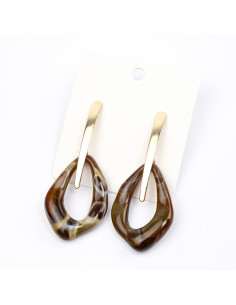 Aro Dorado y Acrílico | Infinita Moda