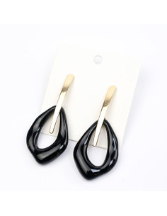 Aro Dorado y Acrílico | Infinita Moda