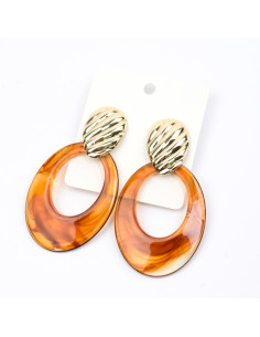 Aro Dorado y Acrílico | Infinita Moda