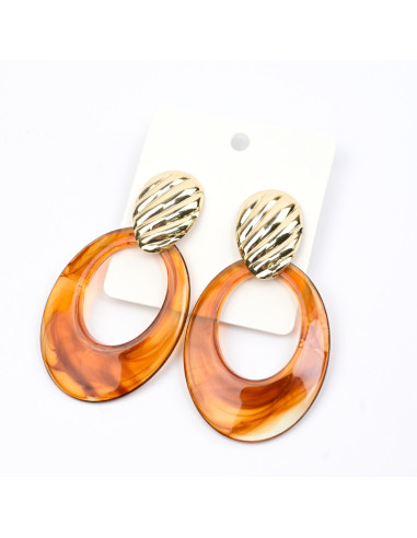 Aro Dorado y Acrílico | Infinita Moda