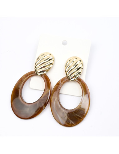 Aro Dorado y Acrílico | Infinita Moda