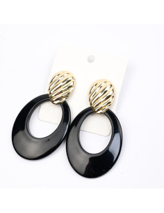 Aro Dorado y Acrílico | Infinita Moda