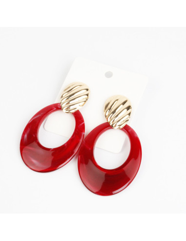 Aro Dorado y Acrílico | Infinita Moda