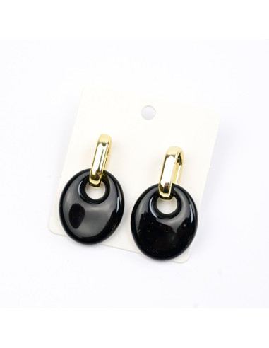 Aro Dorado y Acrílico | Infinita Moda