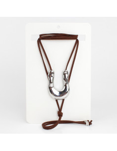 Collar de Gamuza y Dije | Infinita Moda