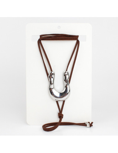 Collar de Gamuza y Dije | Infinita Moda