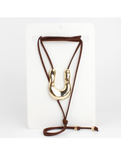 Collar de Gamuza y Dije | Infinita Moda