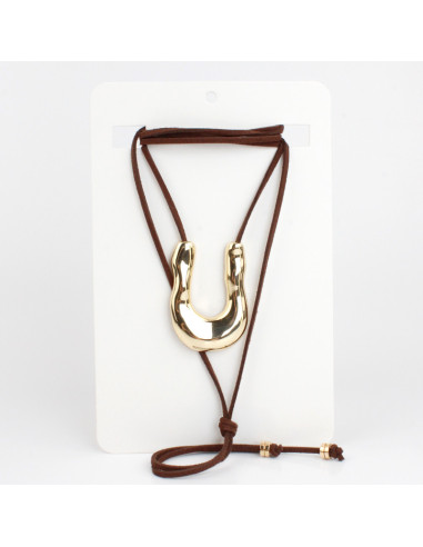 Collar de Gamuza y Dije | Infinita Moda