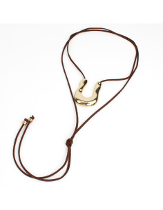 Collar de Gamuza y Dije | Infinita Moda