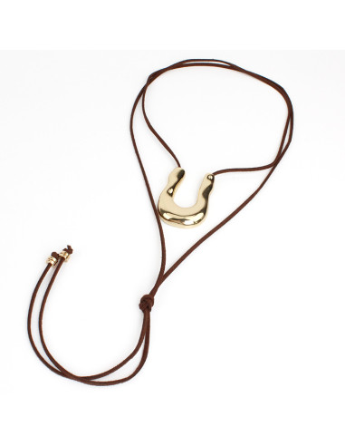 Collar de Gamuza y Dije | Infinita Moda