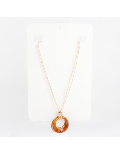 Collar Doble y Dije Acrílico | Infinita Moda