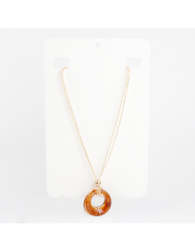 Collar Doble y Dije Acrílico | Infinita Moda