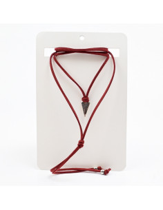 Collar de Gamuza y Dije corazón