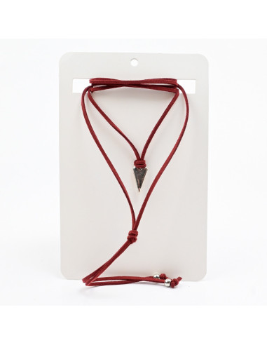 Collar de Gamuza y Dije corazón