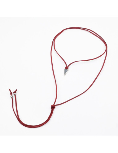 Collar de Gamuza y Dije corazón