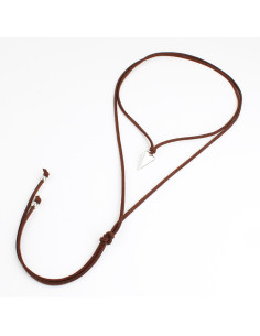 Collar de Gamuza y Dije corazón